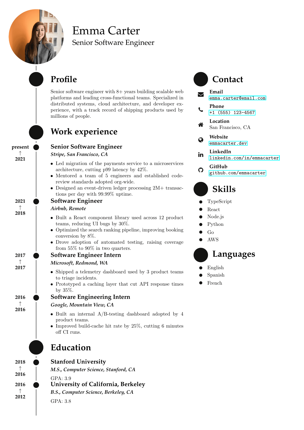 Content Marketing Lead resume template