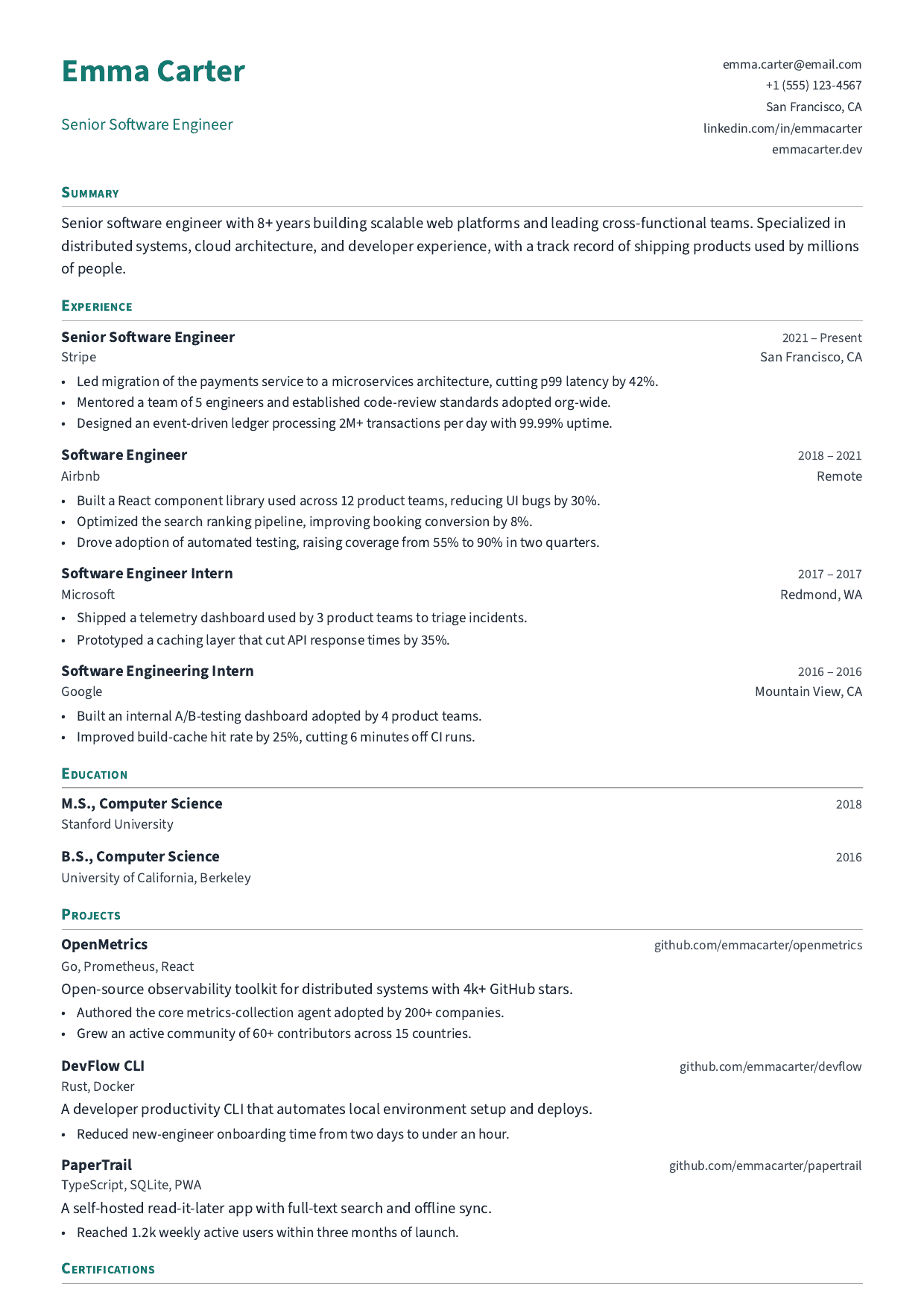 Charge Nurse resume template