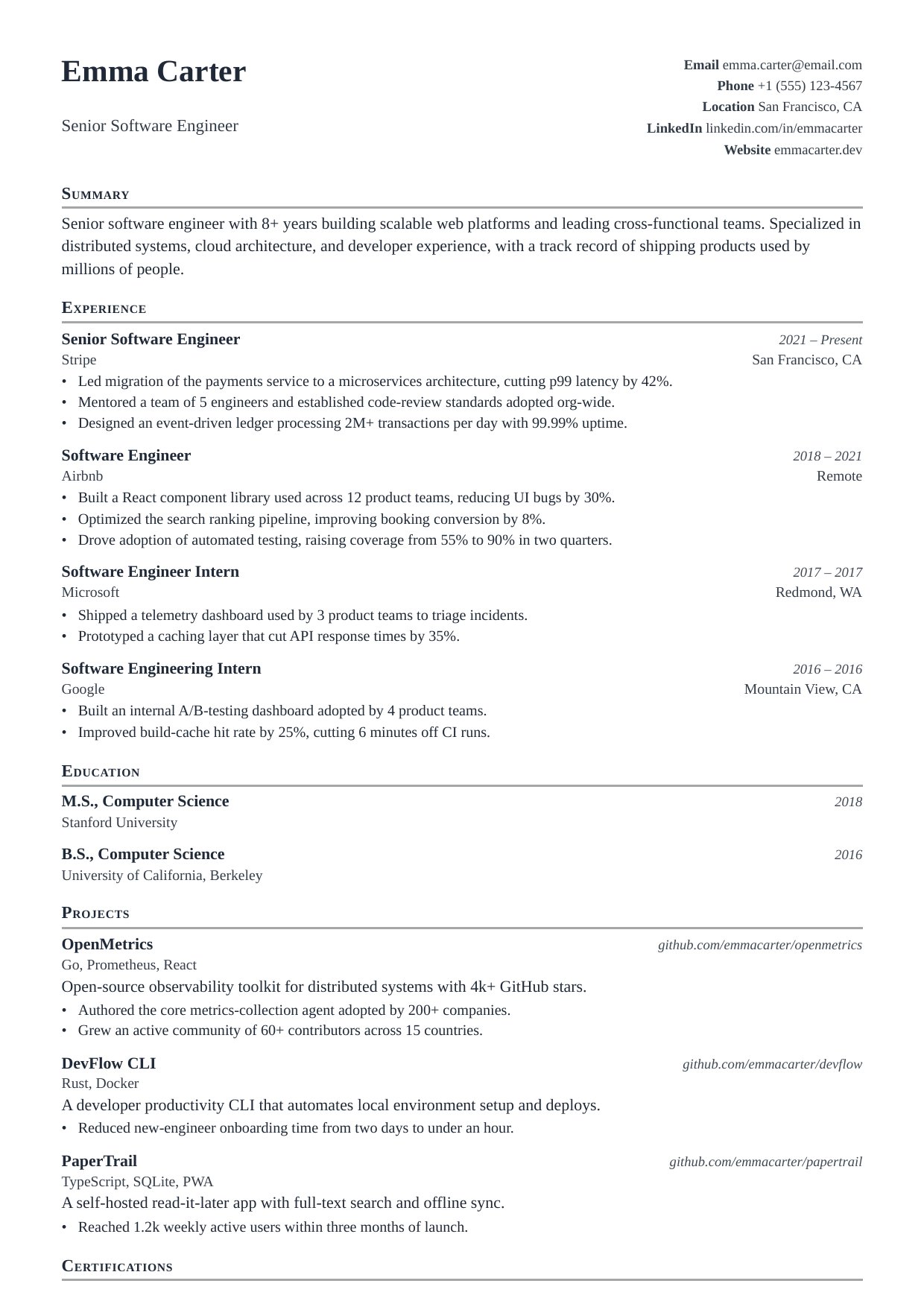 Clerk of Court resume template