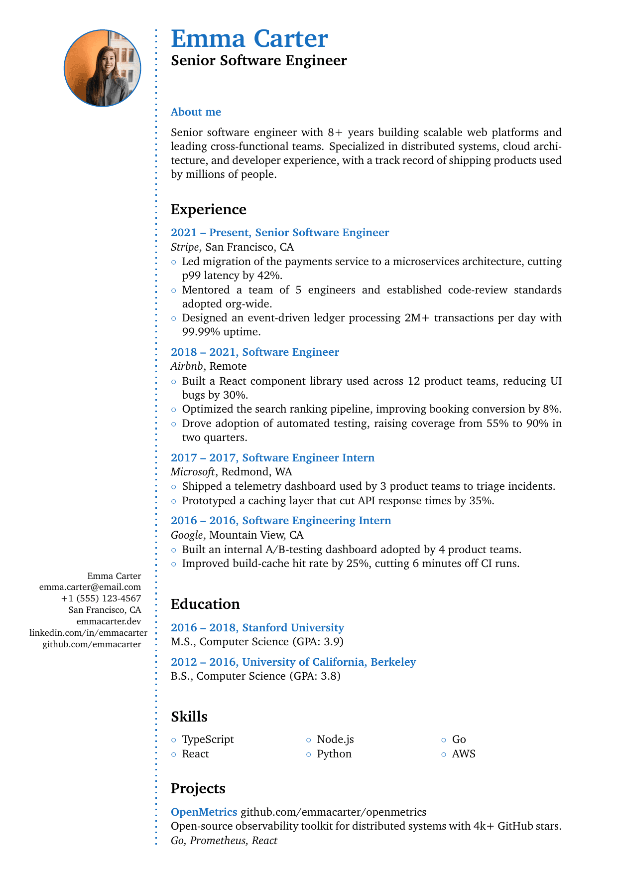 User Experience (UX) Designer resume template