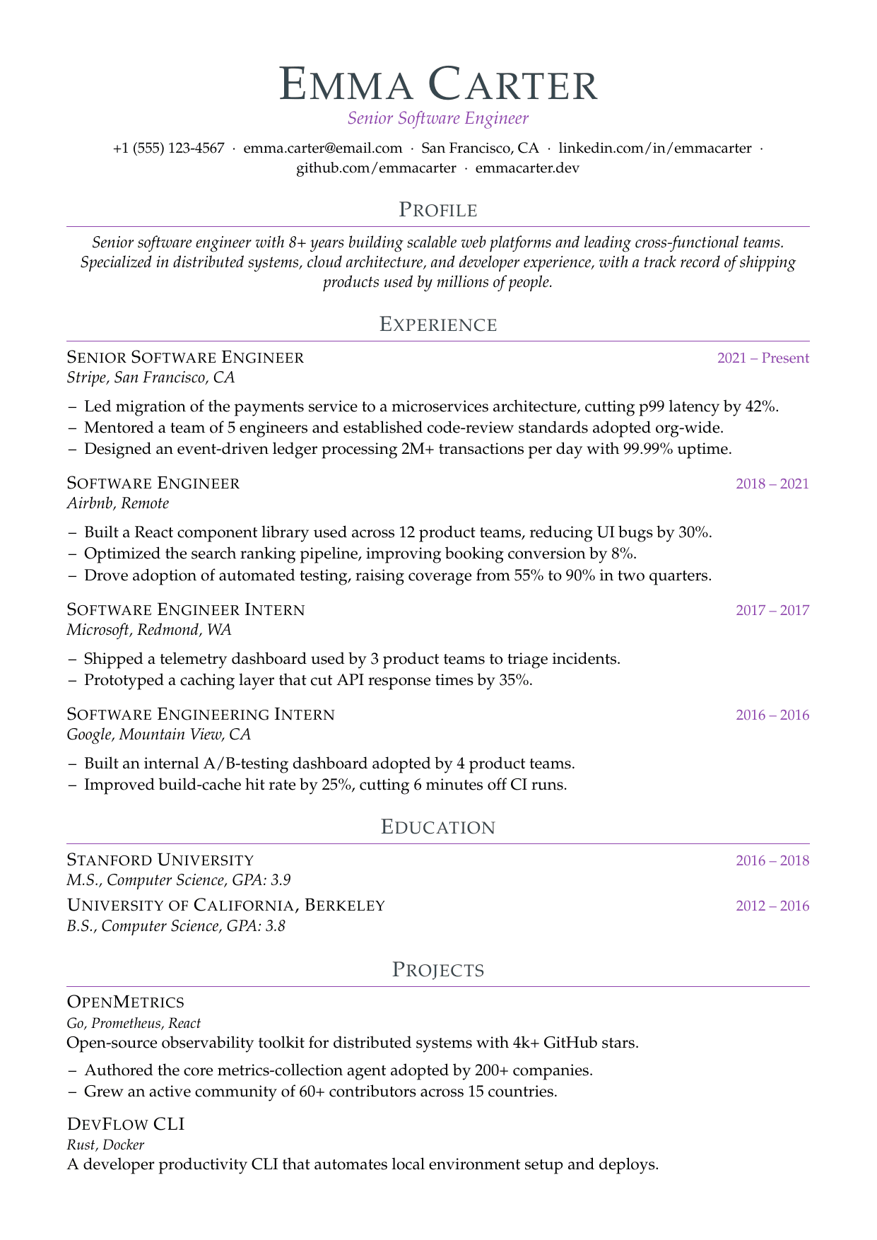 Creative Director resume template