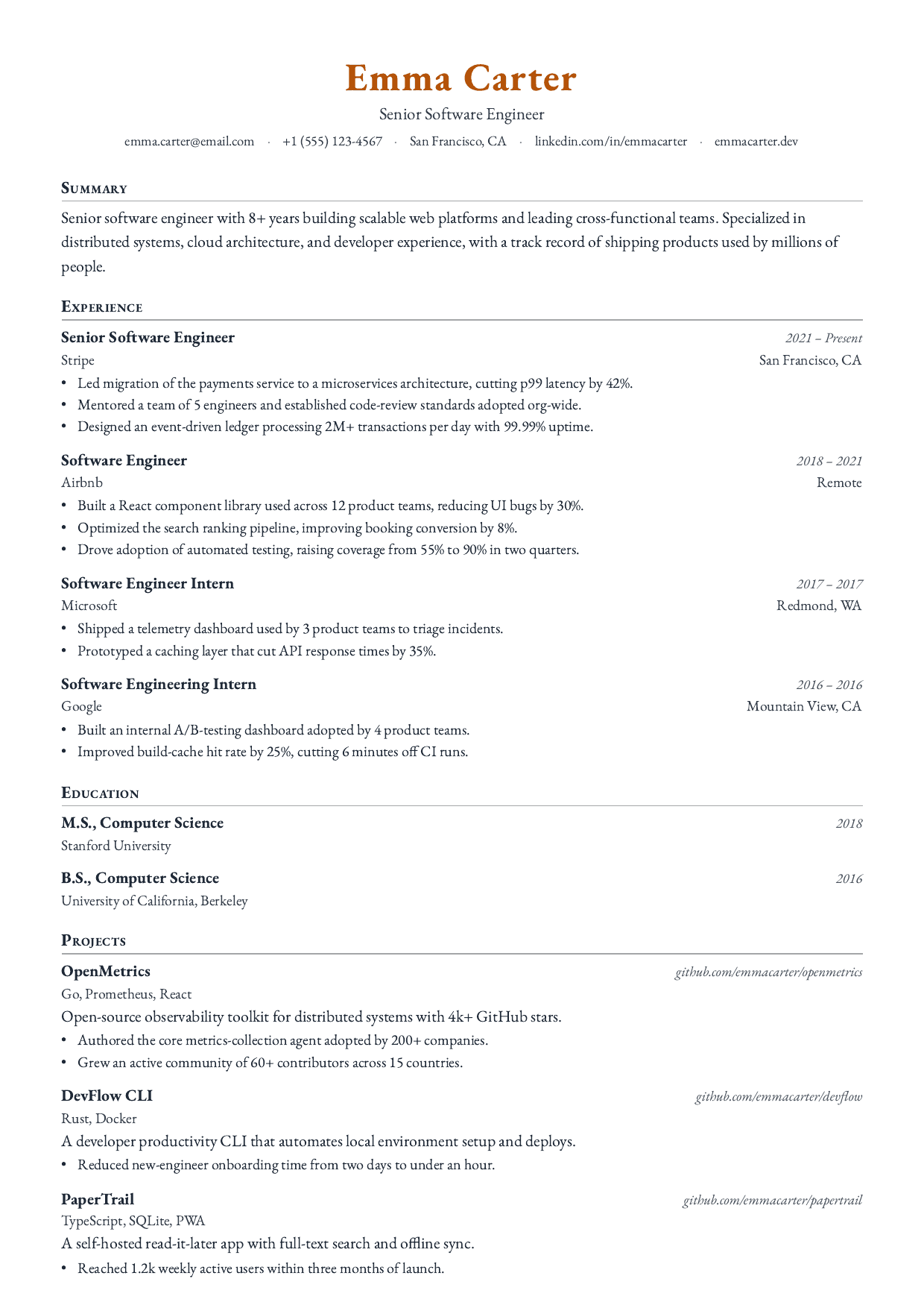 Goldsmith resume template