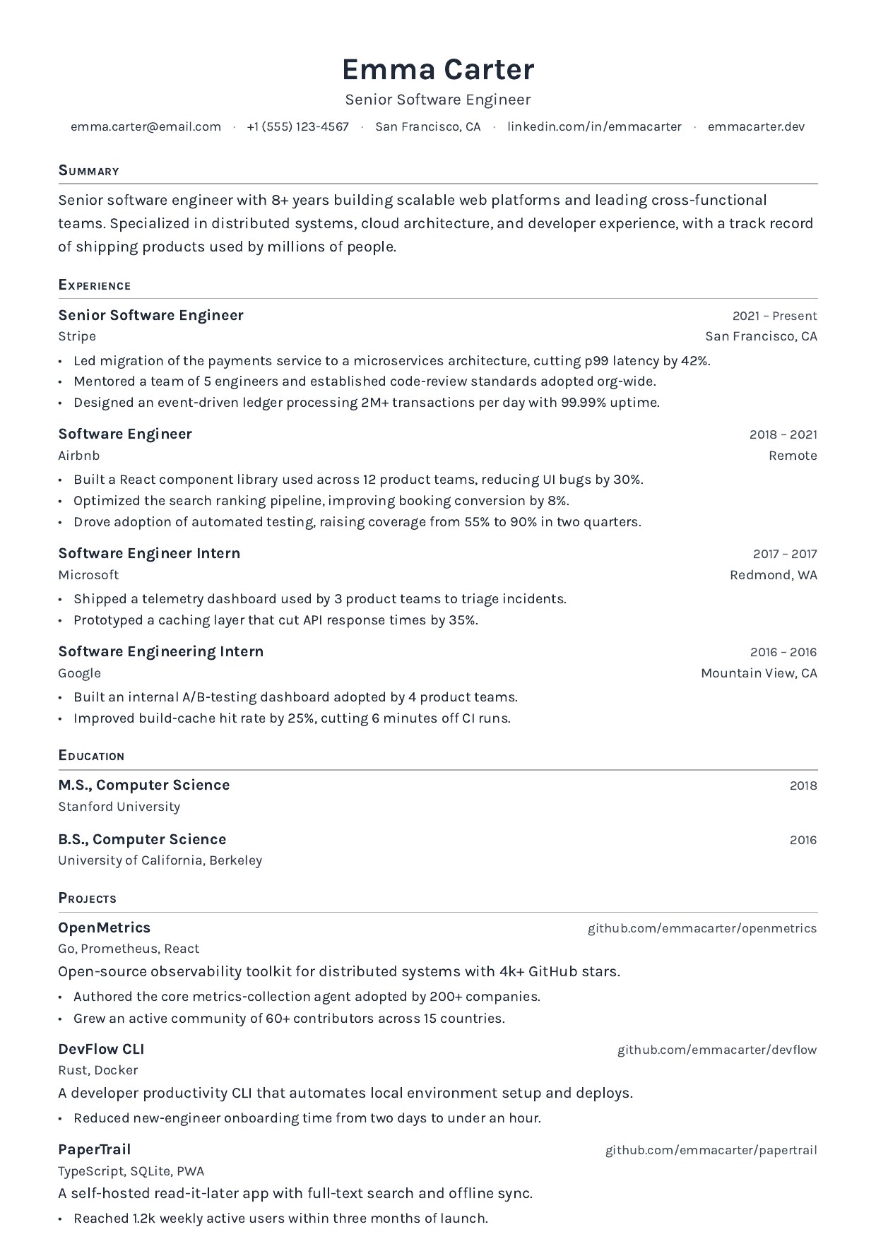 Line Cook resume template