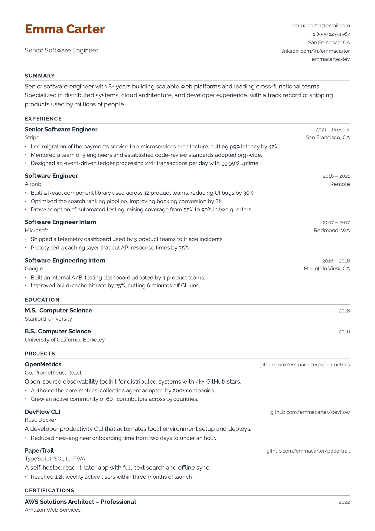 Listing Agent resume template