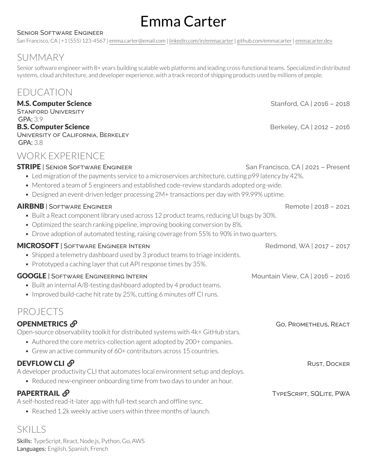 Digital Marketing Specialist resume template