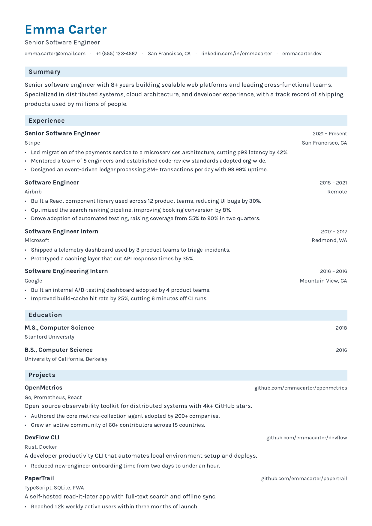 Pediatric Note resume template