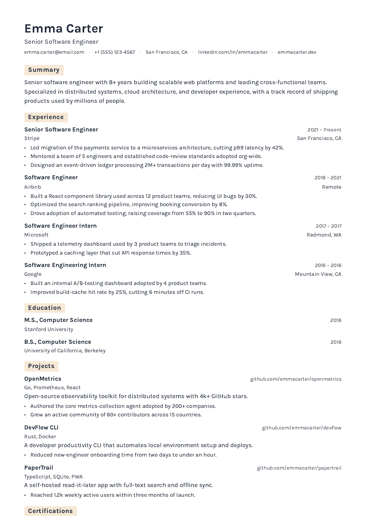 Reception Desk resume template