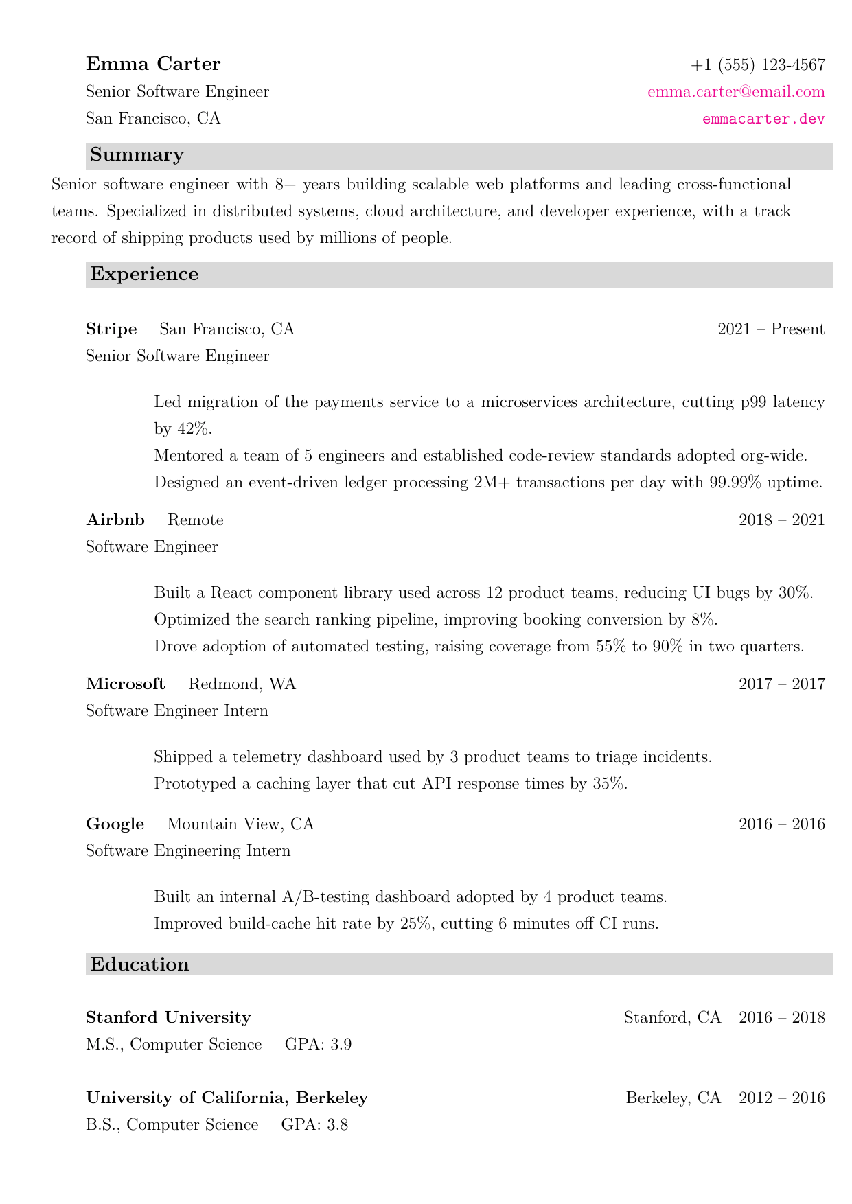 Executive Assistant resume template