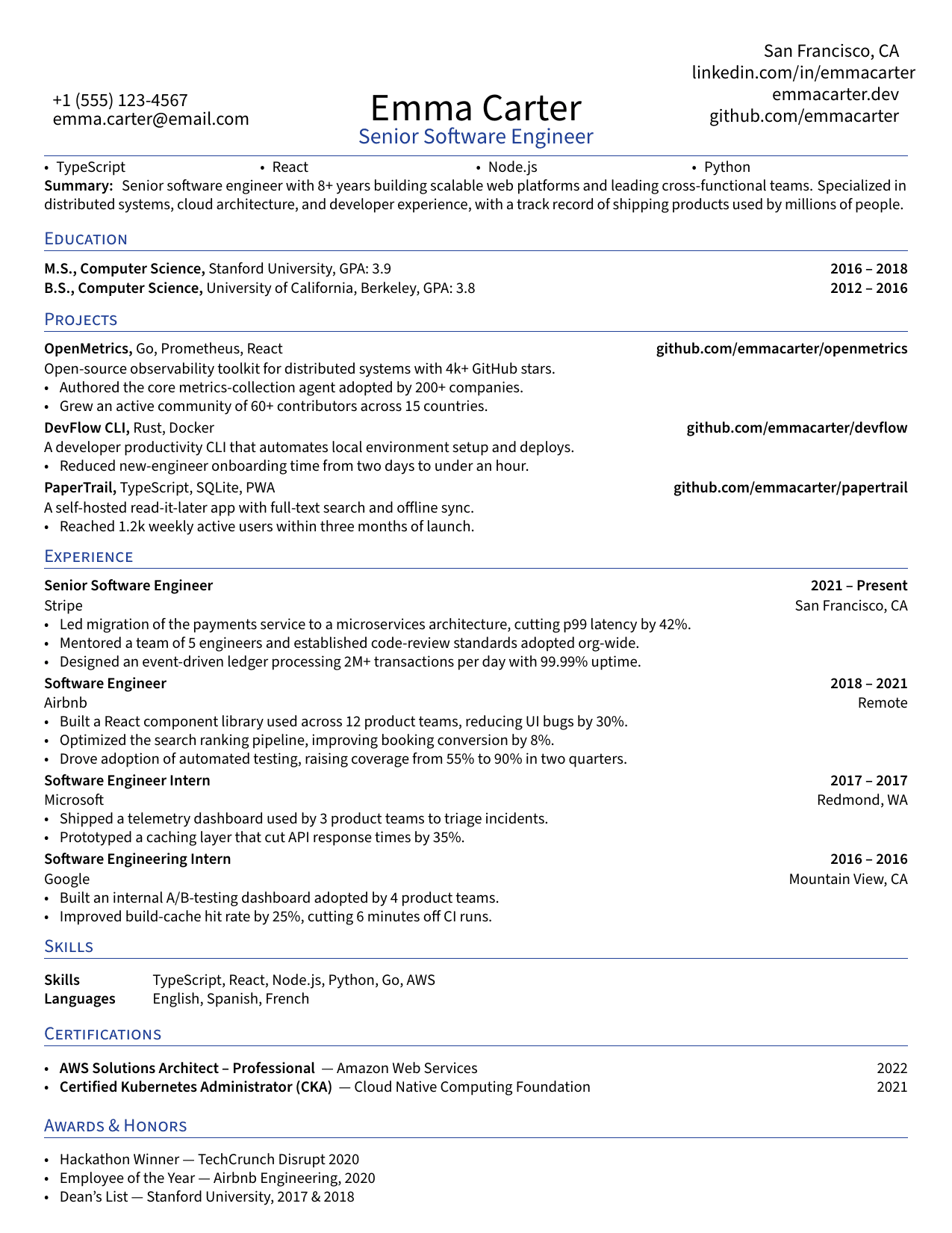 Graduate Student Researcher resume template