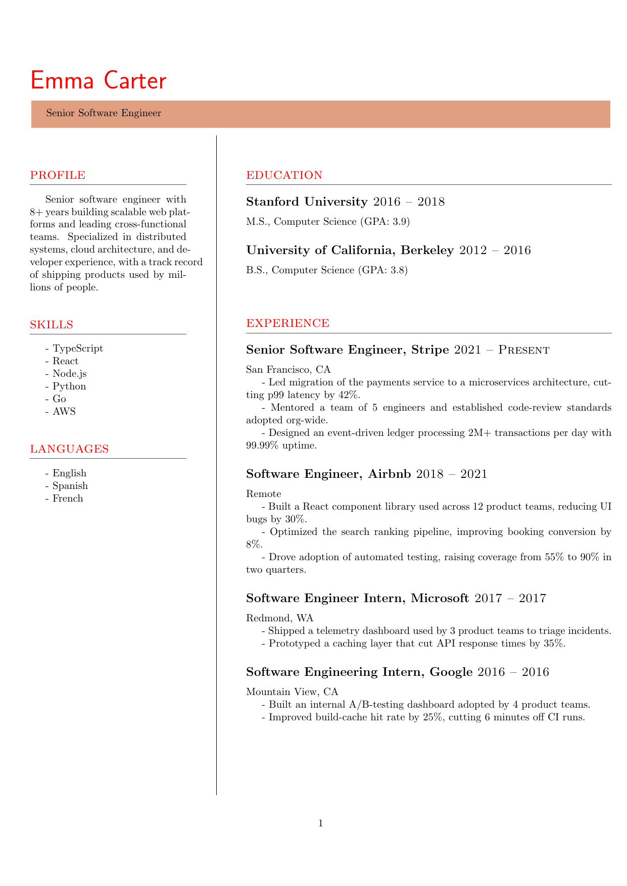 Dental Hygienist resume template