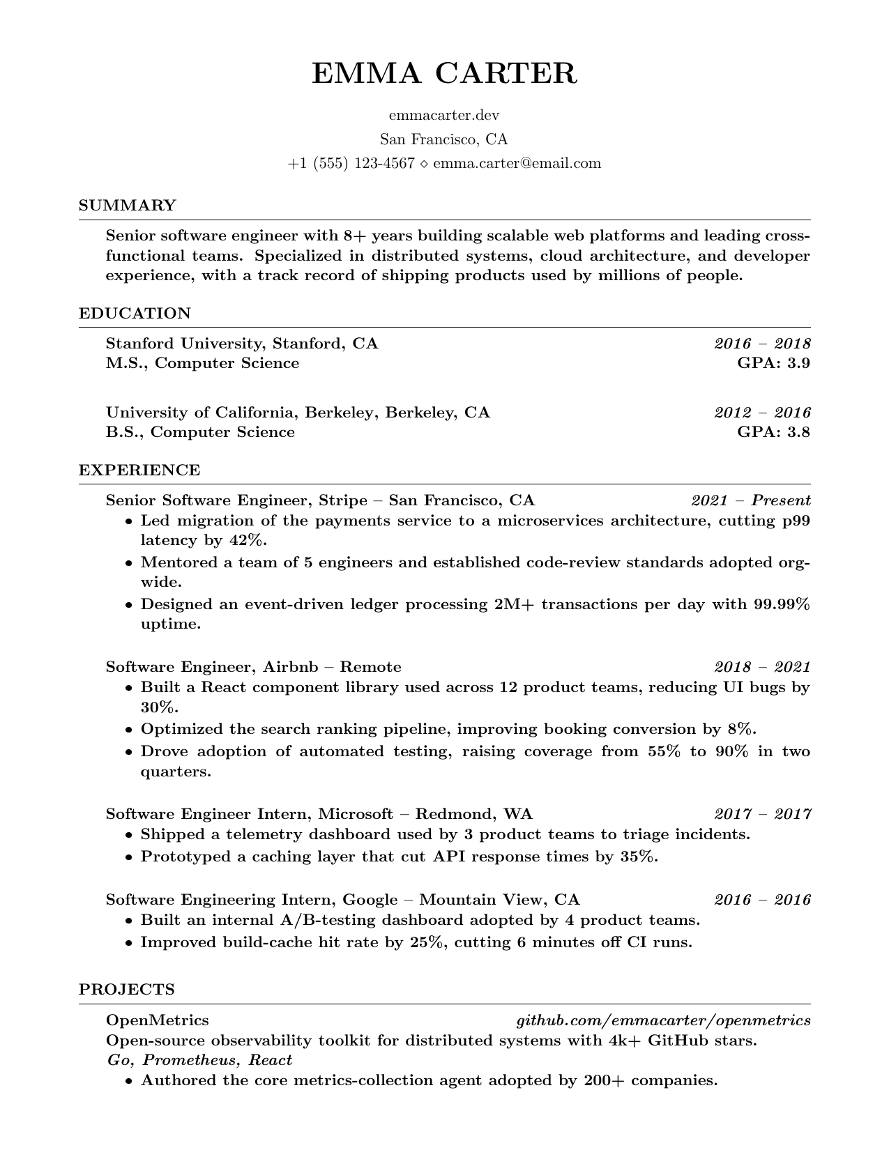 Customer Service Representative resume template