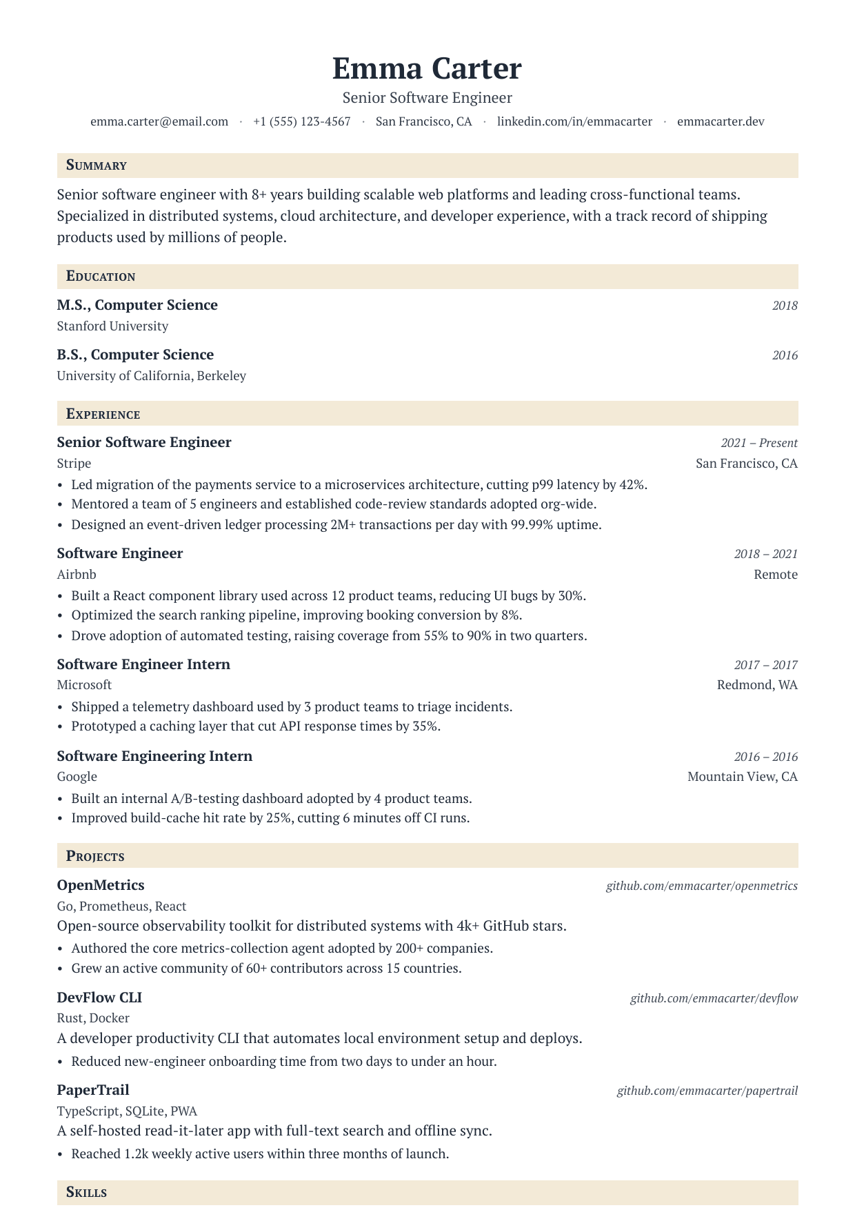 Syllabus resume template